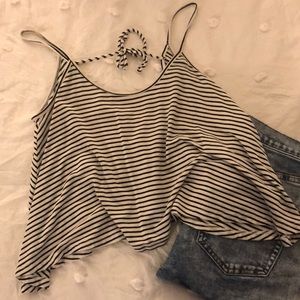 Asymmetrical Flowing Crop Top